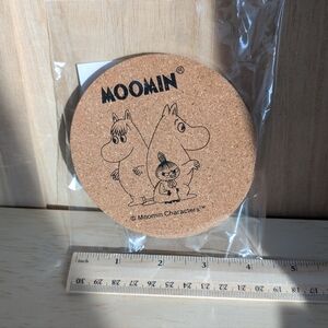 Moomintroll and Little My Cork Coasters Set (New Nwot) 2 Coasters